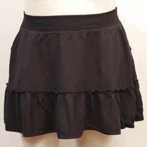 Torrid Plus Size 0 Smocking Waistband Tiered Skirt with Pockets NWOT